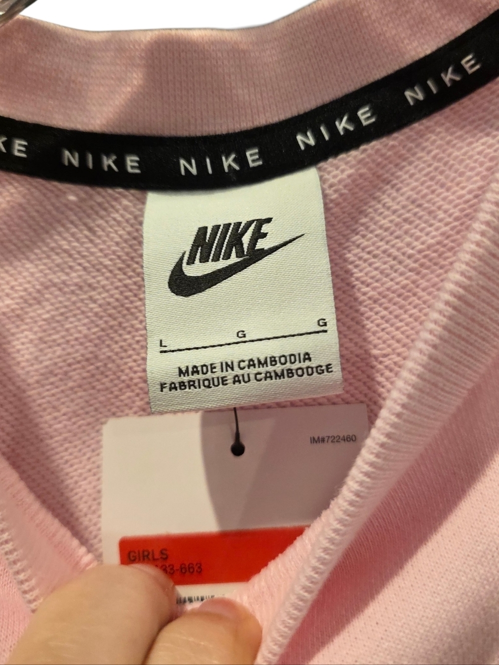 Nike Girls Pink, Coral & Red Tiered Sleeveless Dress Size Large - Picture 2 of 9